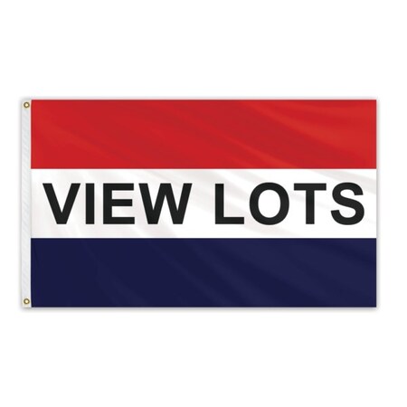 Global Flags Unlimited View Lots Message Flag 3'x5' Standard Flag 204915